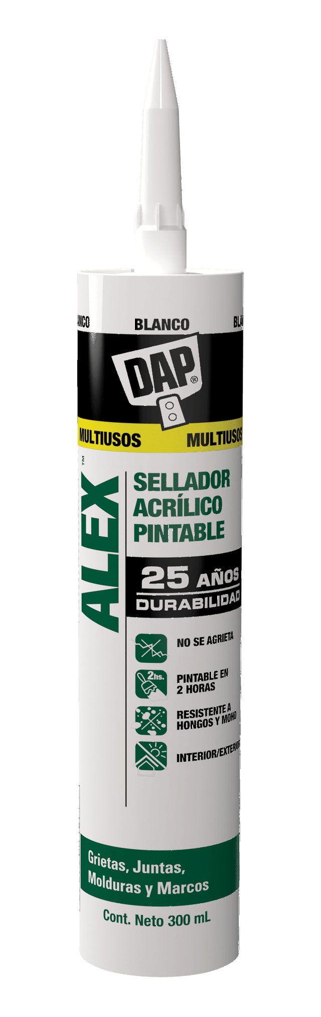 Imagen de LAM DAP Sellador ALEX Blanco Cartucho 300 ml