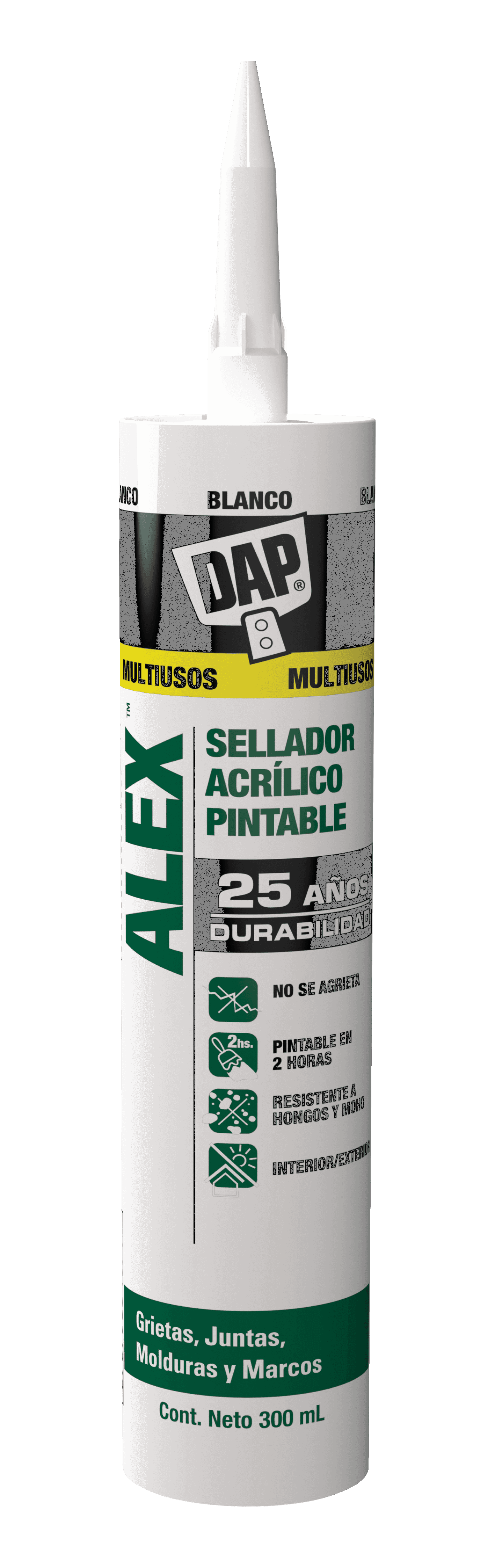 Foto del producto LAM DAP Sellador ALEX Blanco Cartucho 300 ml